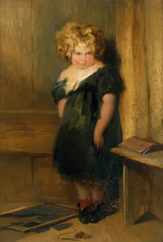 Un enfant méchant - Edwin Henry Landseer image 1 copie de tableau peinte à la main