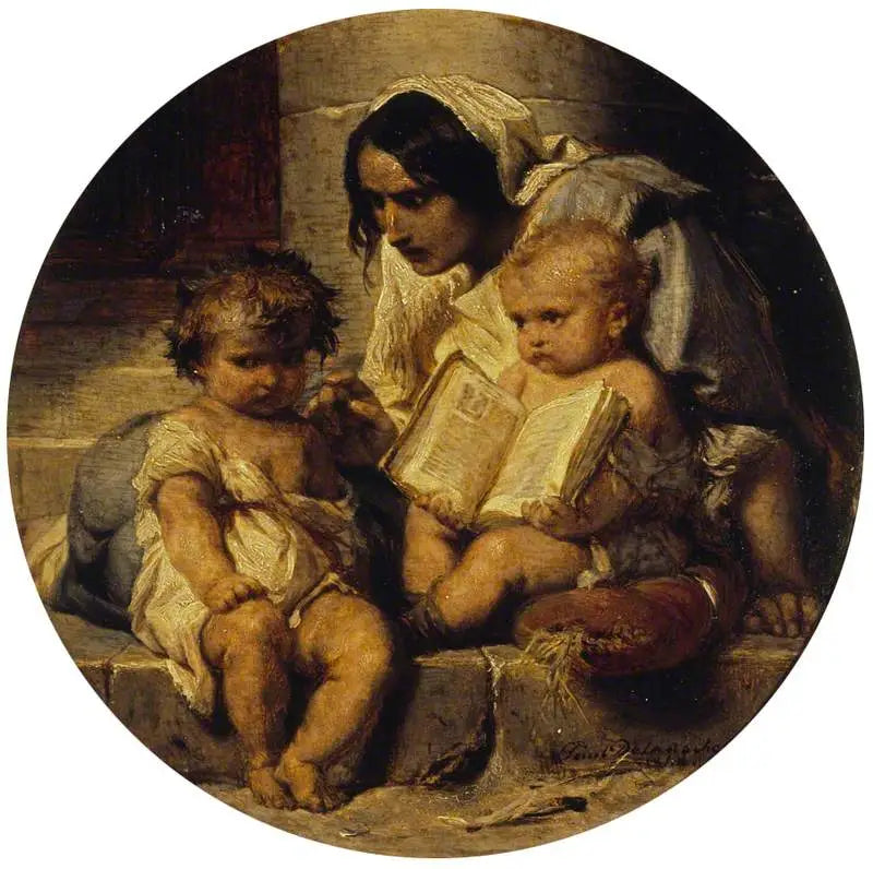 Un enfant qui apprend à lire - Paul Delaroche - Alpha Reproduction