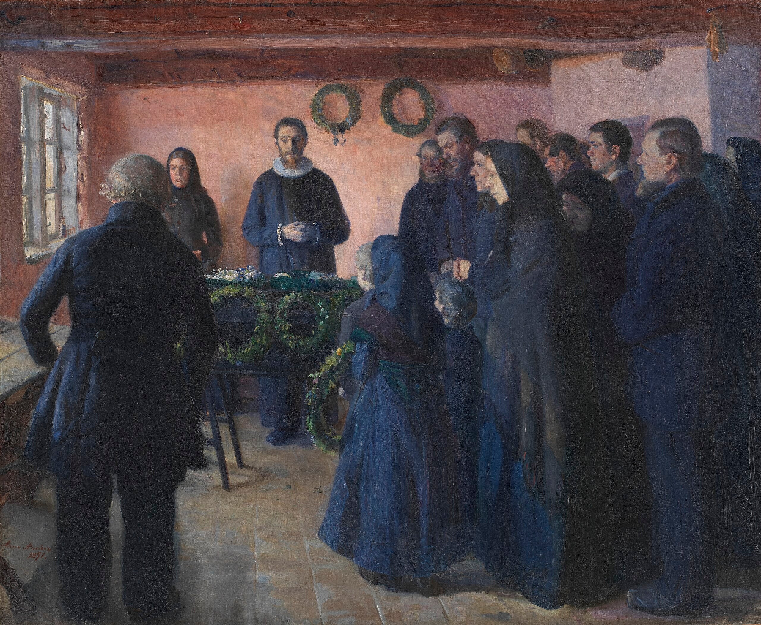 Un enterrement - Anna Ancher image 1 tableau peint à l’huile sur toile