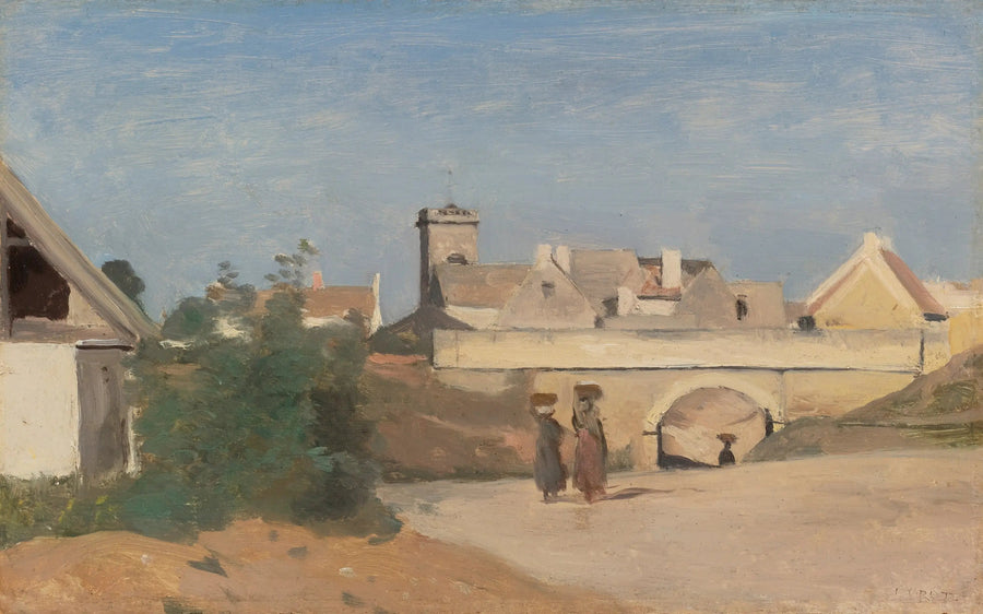حي من ضواحي المدينة (Rochefort-sur-Mer، Charente) - Jean-Baptiste Camille Corot