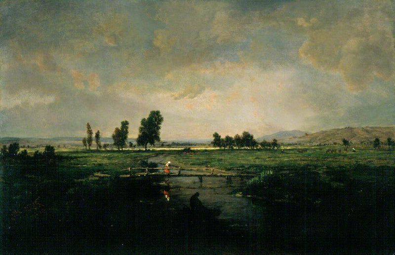 Un marais dans les Landes - Théodore Rousseau