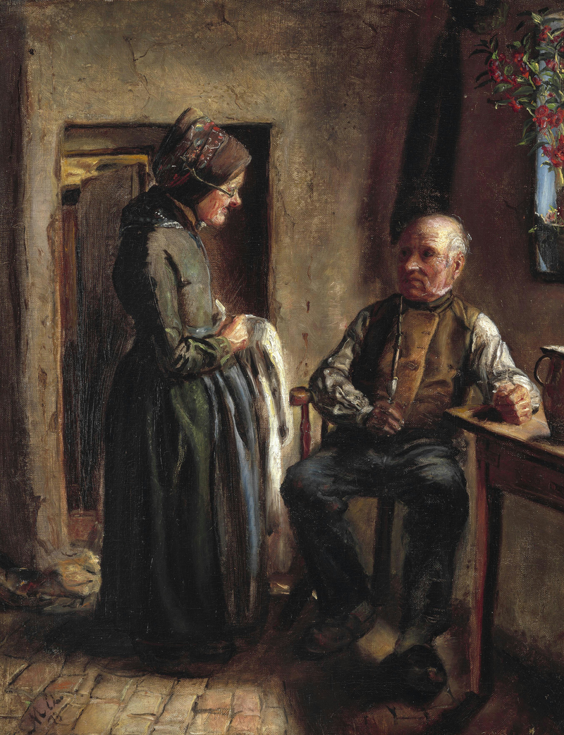 Un vieux couple. - Michael Peter Ancher