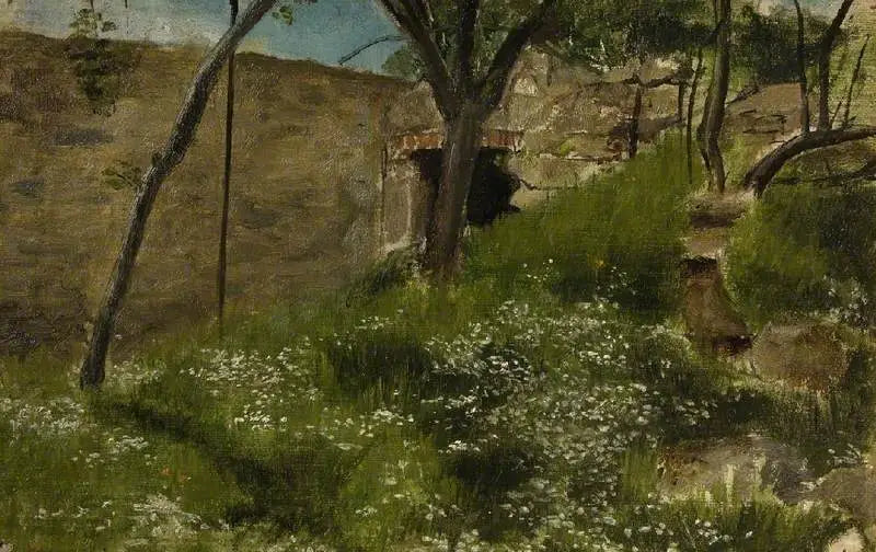 Une banque florale - Lawrence Alma-Tadema image 1 reproduction de peinture à l’huile