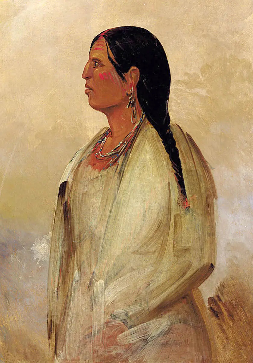 Une femme Choctaw - George Catlin - Alpha Reproduction