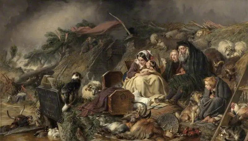 Une inondation dans les hautes terres - Edwin Henry Landseer - Alpha Reproduction