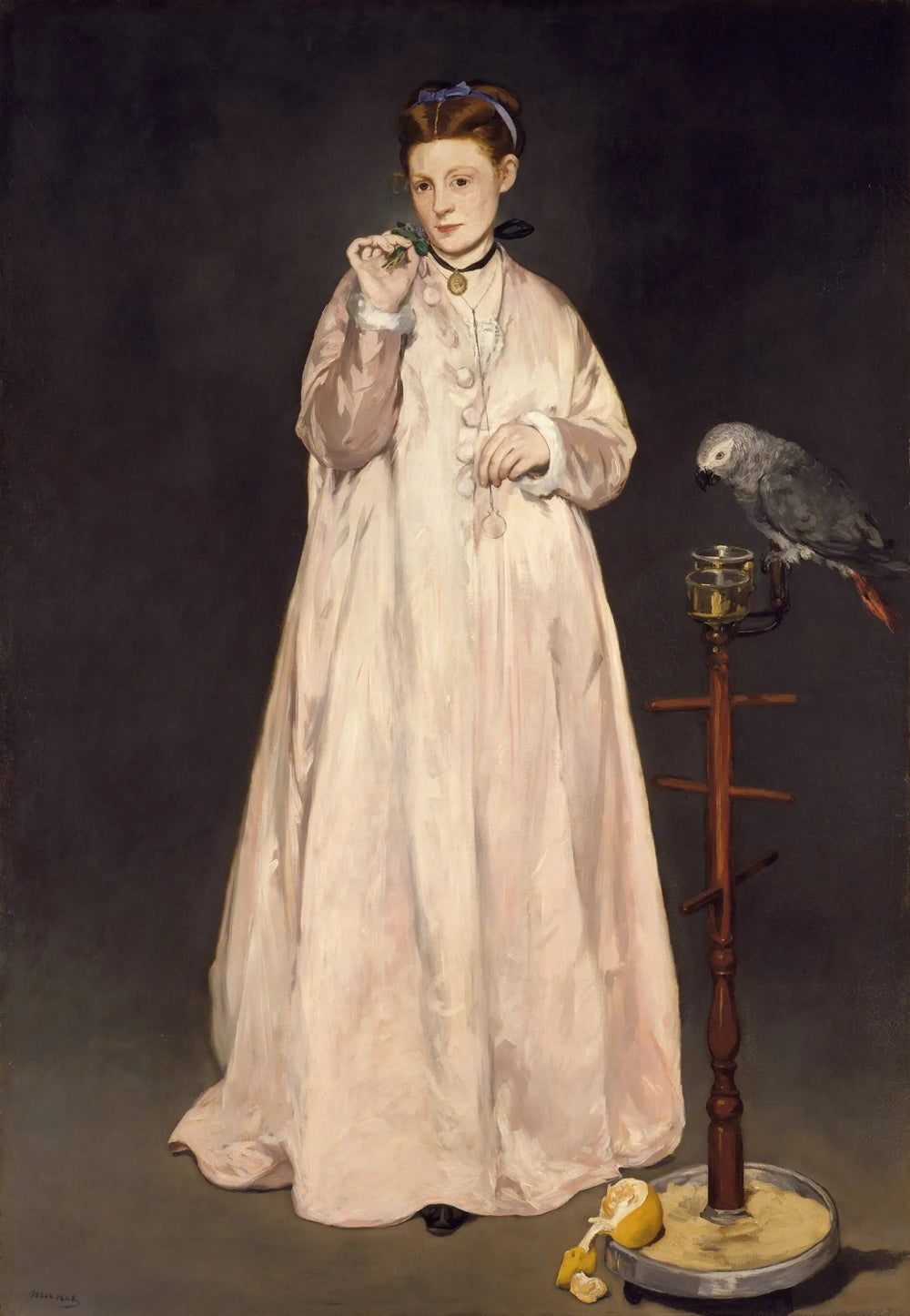 Une jeune dame en 1866 - Édouard Manet image 1 reproduction d’œuvre d’art à l’huile