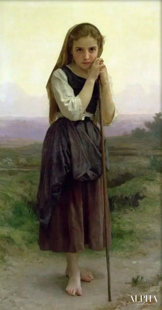 Une petite bergère - William Bouguereau - Reproductions de tableaux et peintures haut de gamme