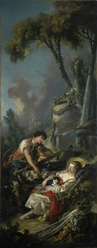 Une scène pastorale («La Jardinière Endormie») - François Boucher - Alpha Reproduction