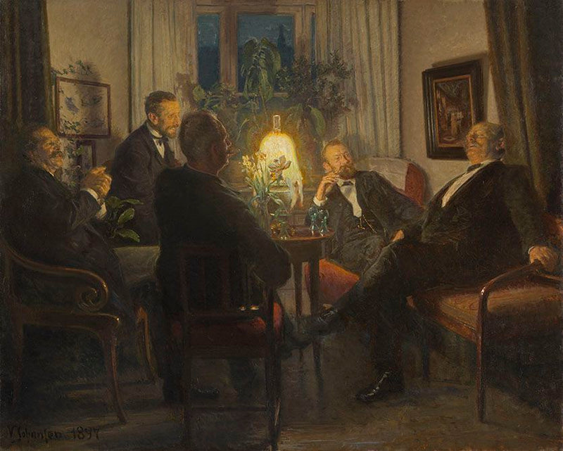 Une soirée avec des amis de passage - Viggo Johansen