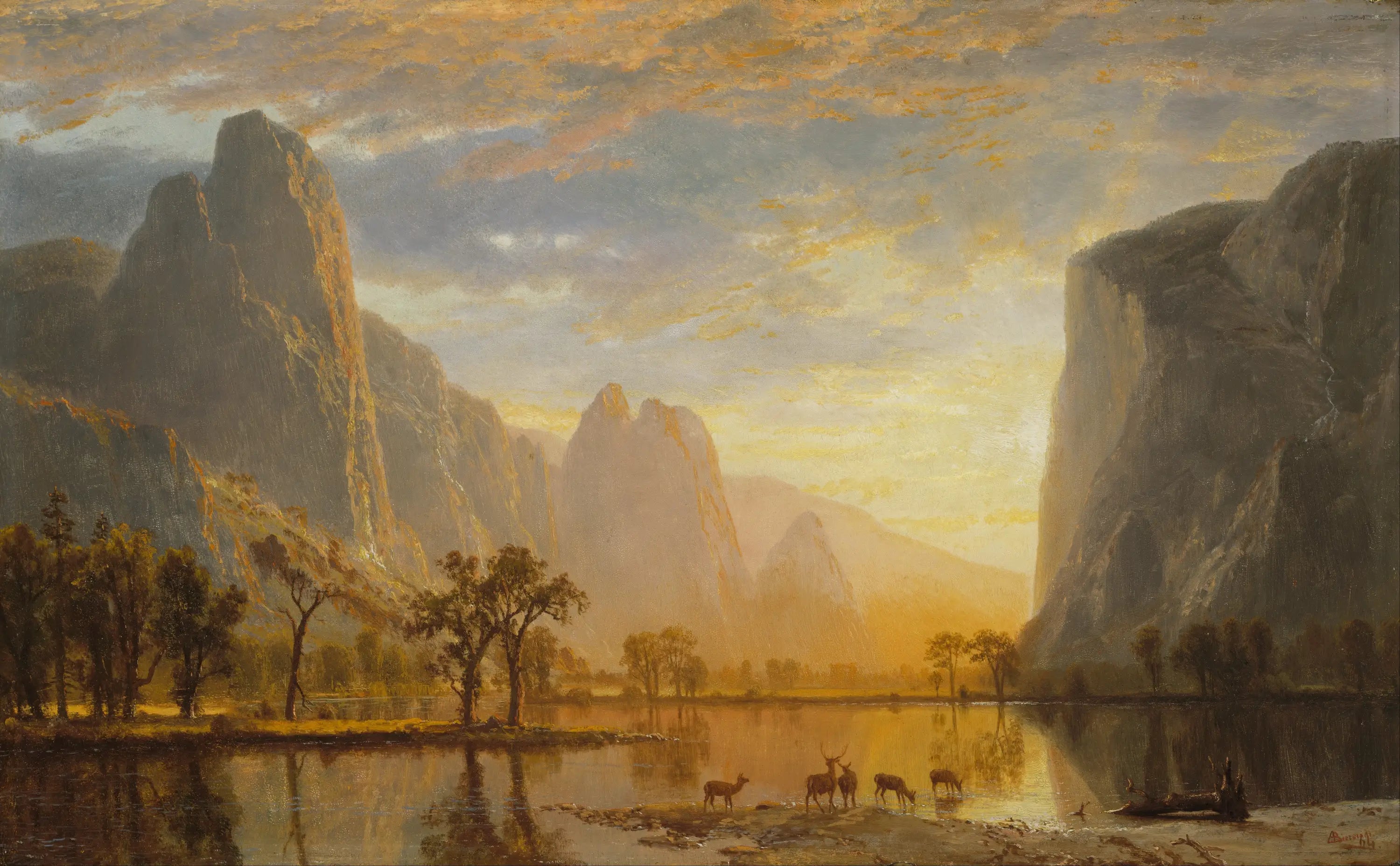 Vallée de Yosemite - Albert Bierstadt - Alpha Reproduction