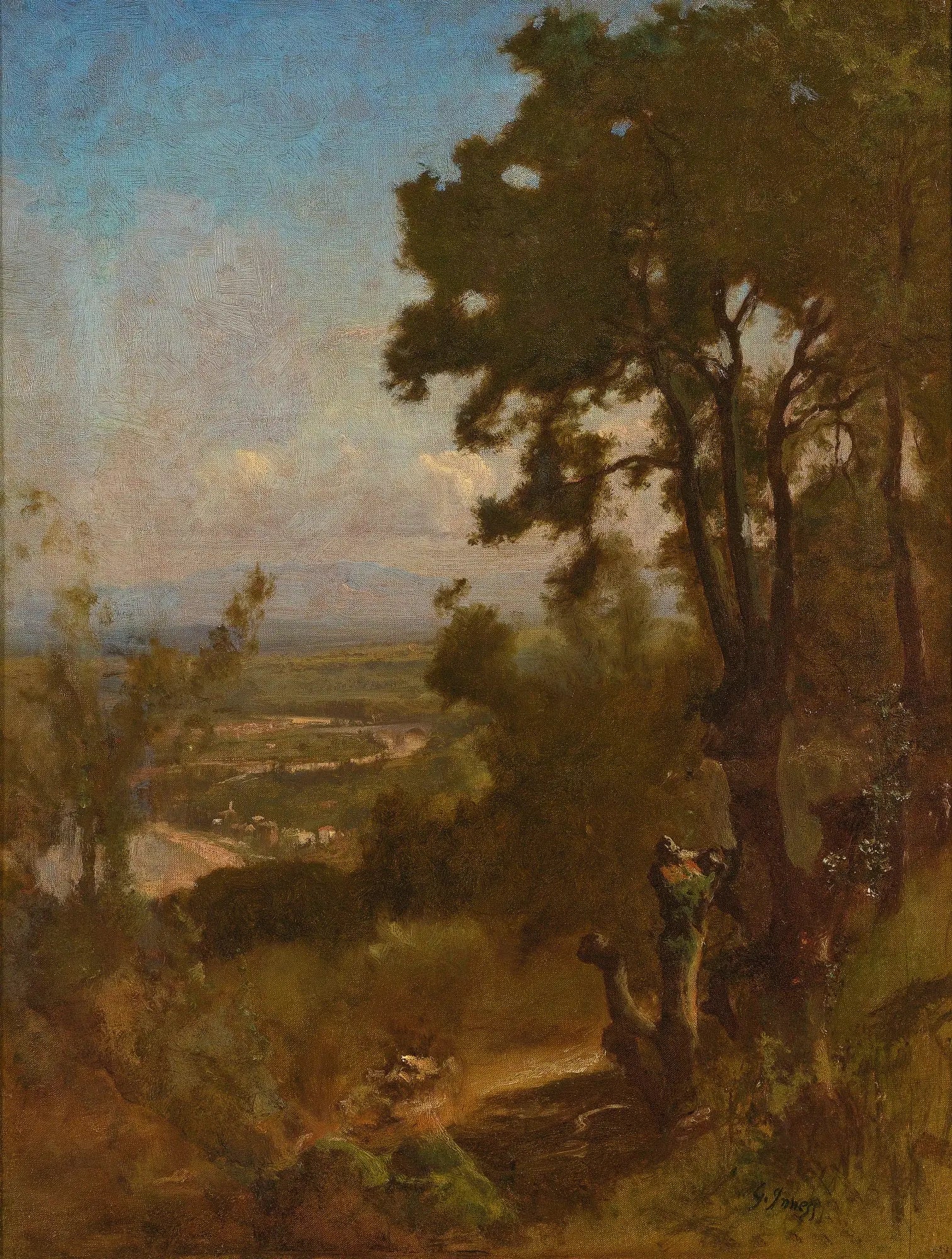 Vallée près de Pérouse - George Inness - Alpha Reproduction
