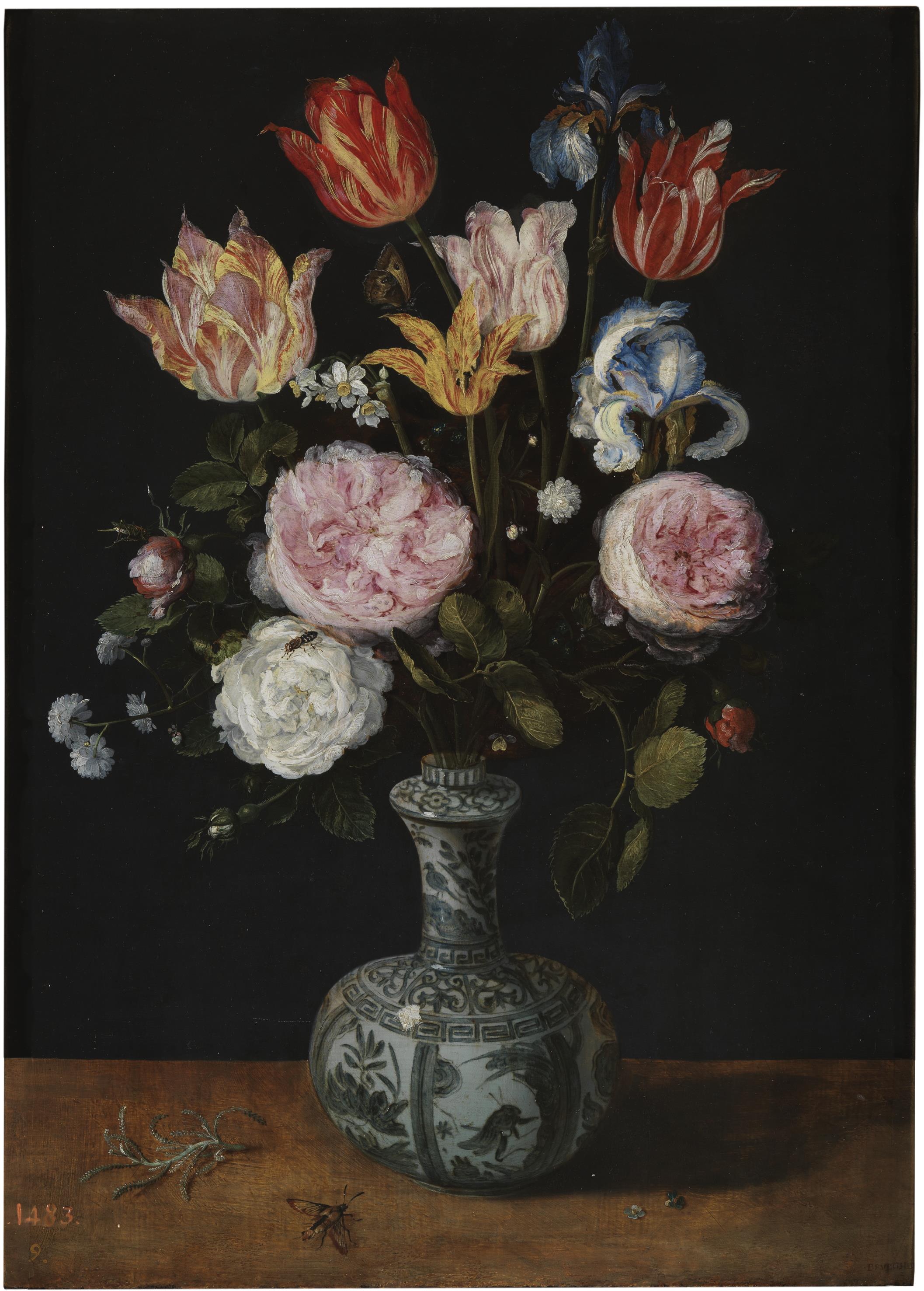 Vase de fleurs - Jan Brueghel l'Ancien image 1 copie de tableau peinte à la main