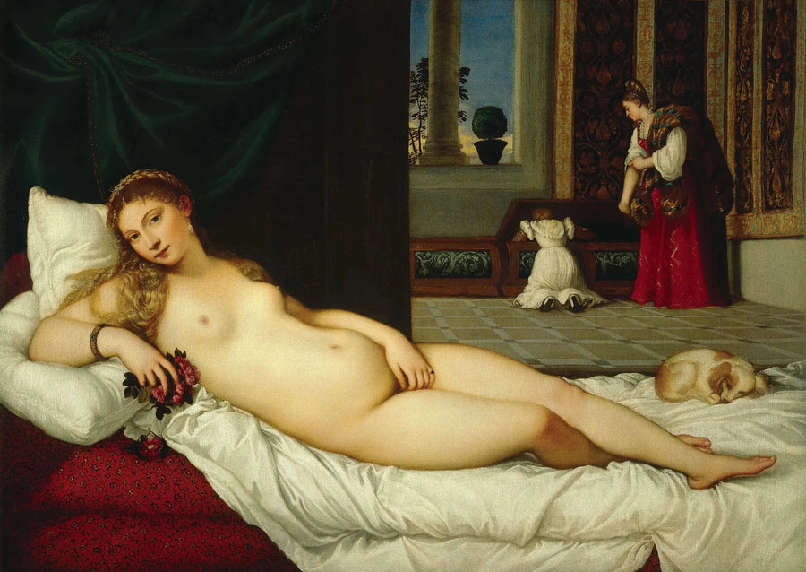 Vénus d'Urbin - Titian image 1 reproduction artisanale de tableau