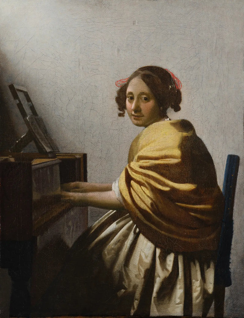 Jeune Femme assise au virginal, vers 1670-1675 – Johannes Vermeer