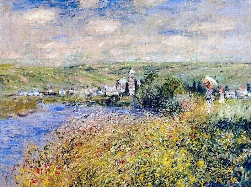 Vétheuil شوهد من إيل سان مارتن W596 - كلود مونيه