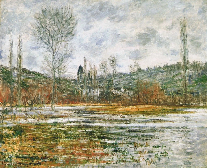Vétheuil، مرج غمرته المياه W639 - كلود مونيه