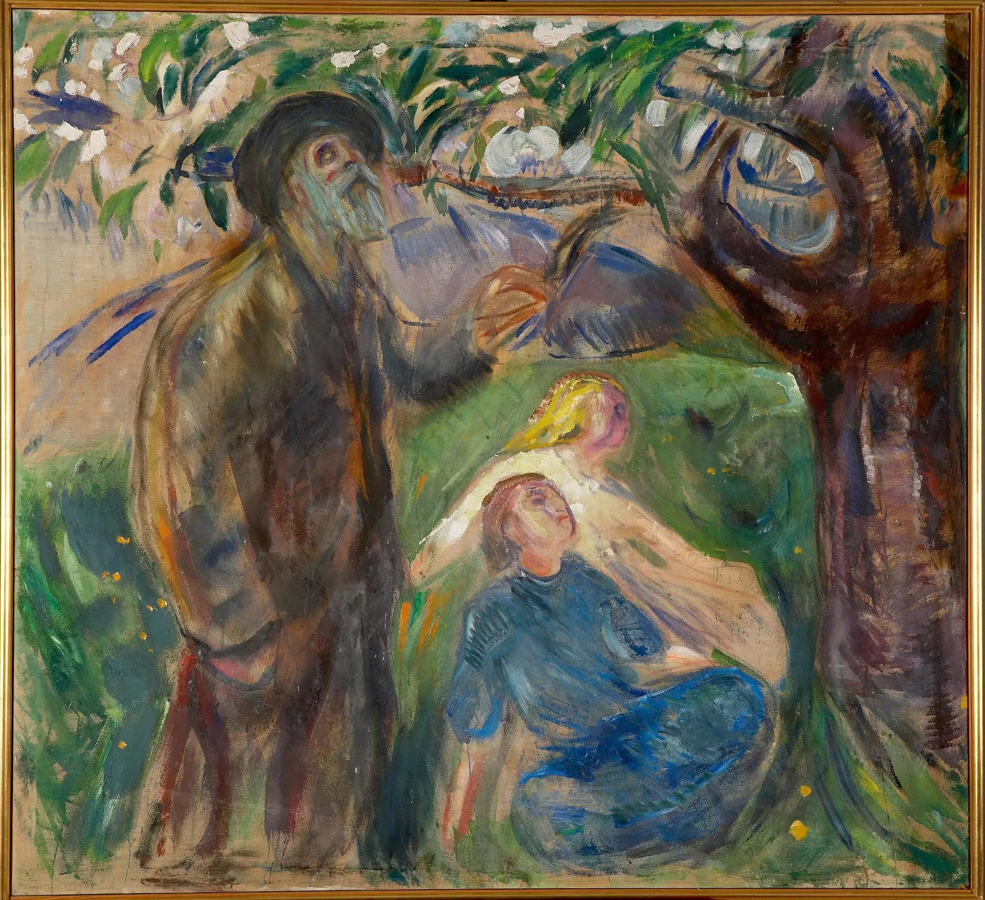 Reproduction du tableau « Vie : partie gauche - Edvard Munch » par Alpha Reproduction en peinture à l’huile