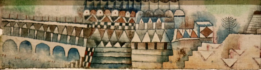 Vieille ville et pont - Paul Klee image 1 tableau peint à l’huile sur toile