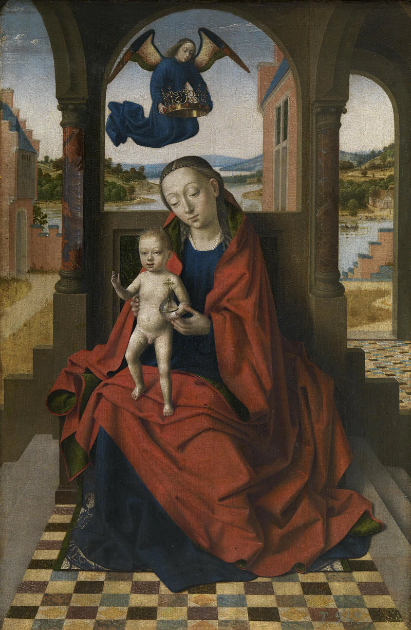 العذراء والطفل - بيترس كريستوس