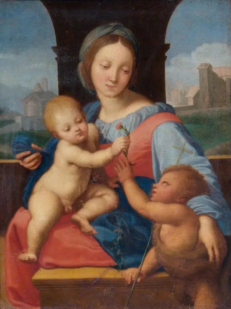 Vierge à l'Enfant - Raphaël Sanzio image 1 reproduction de peinture à l’huile