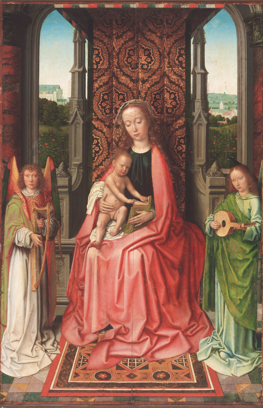 Vierge à l'Enfant trônant, entourée d'anges - Gérard David image 1 reproduction réalisée par Alpha Reproduction