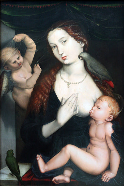 Vierge à l’Enfant et perroquets - Hans Baldung Grien - Alpha Reproduction