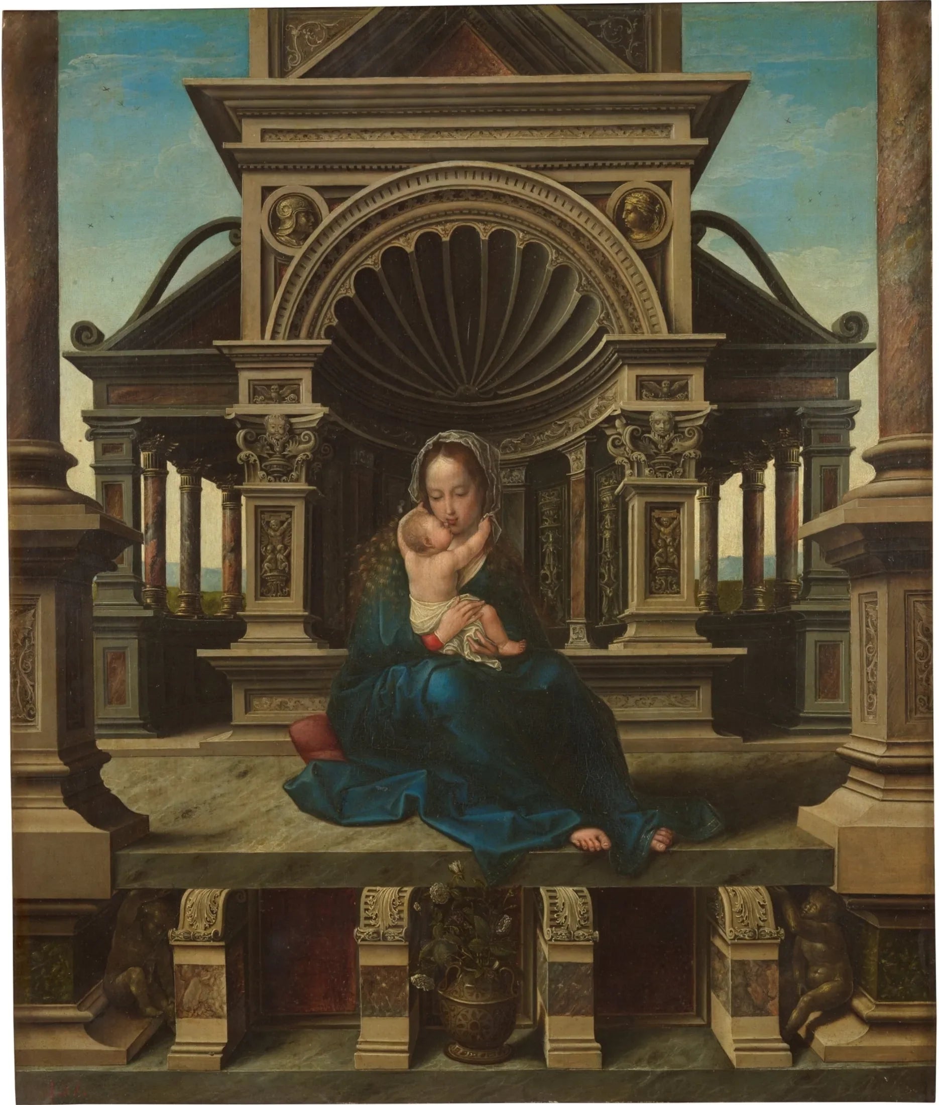 Vierge de Louvain - Bernard van Orley image 1 copie de tableau peinte à la main
