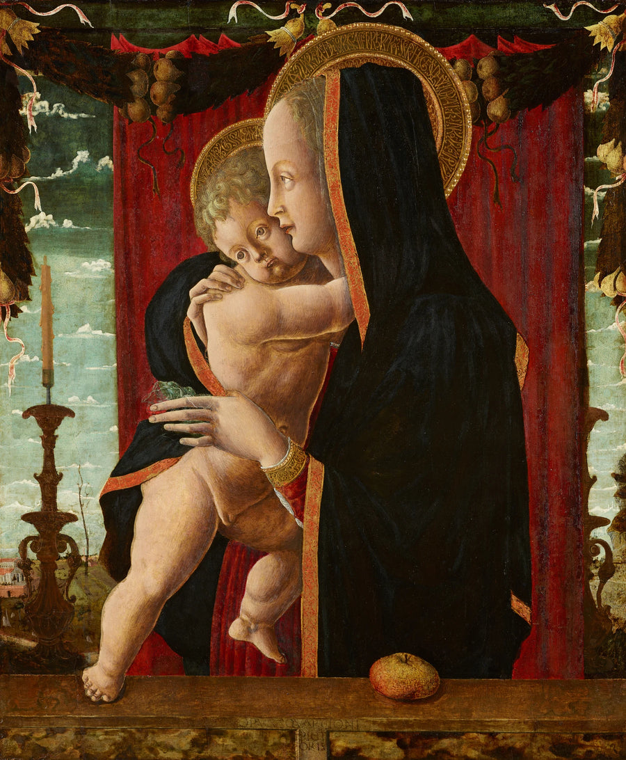 La Vierge et l’Enfant de Francesco Squarcione, Gemäldegalerie de Berlin – reproduction peinture à l’huile sur toile