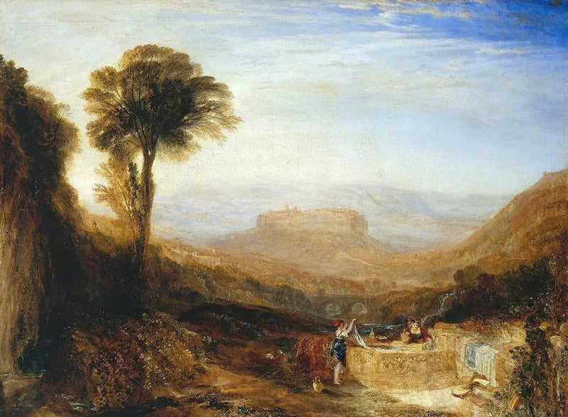 منظر أورفيتو، رسم في روما - ج. م. و. تيرنر