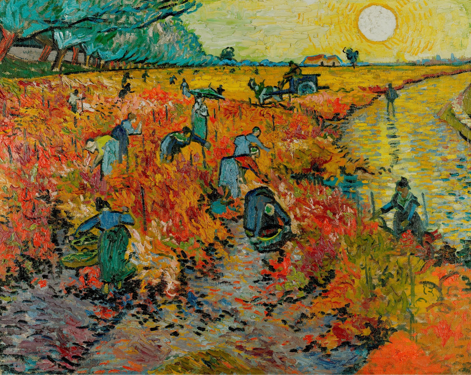 La Vigne rouge à Arles F495 de Vincent van Gogh, musée Pouchkine