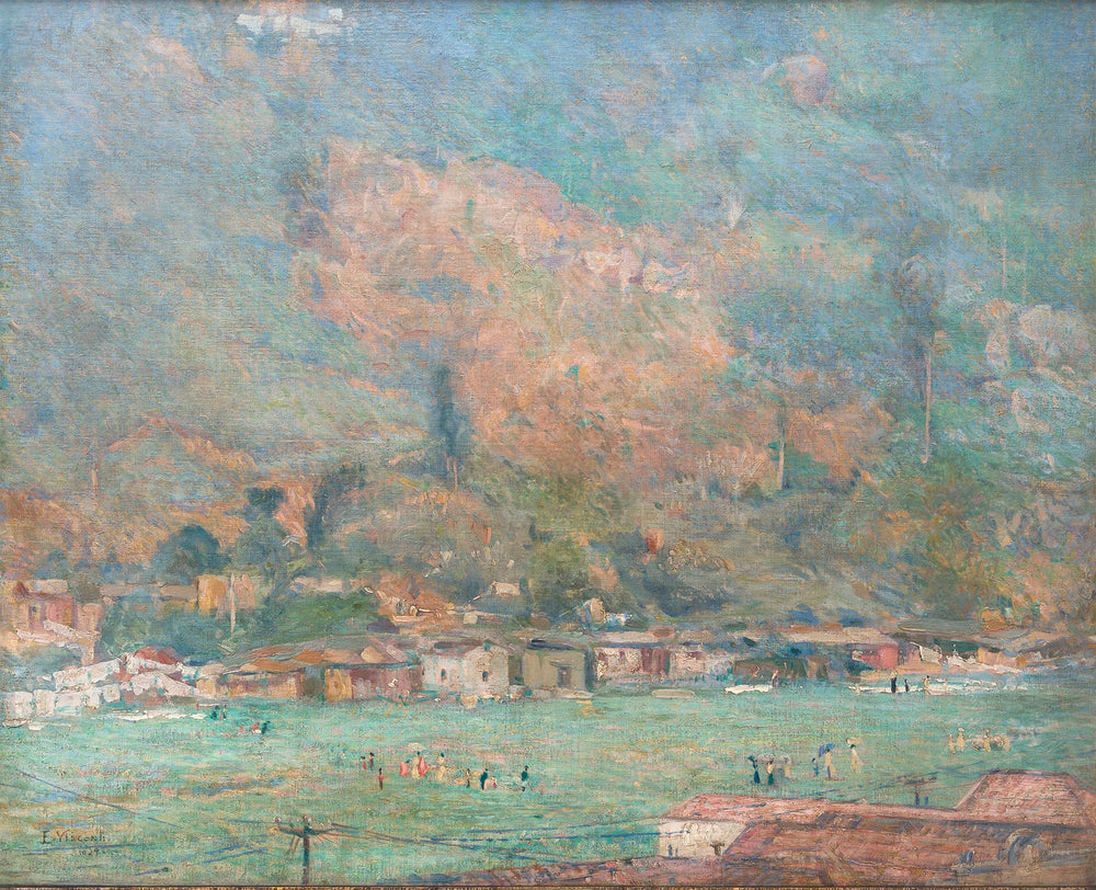 Vila Rica (Bairro Peixoto) - Eliseu Visconti image 1 copie peinte à la main à l’huile