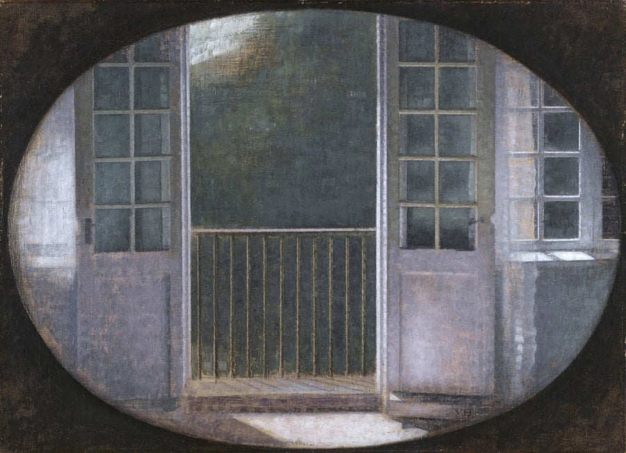 Le Balcon, Spurveskjul, peinture de Vilhelm Hammershøi