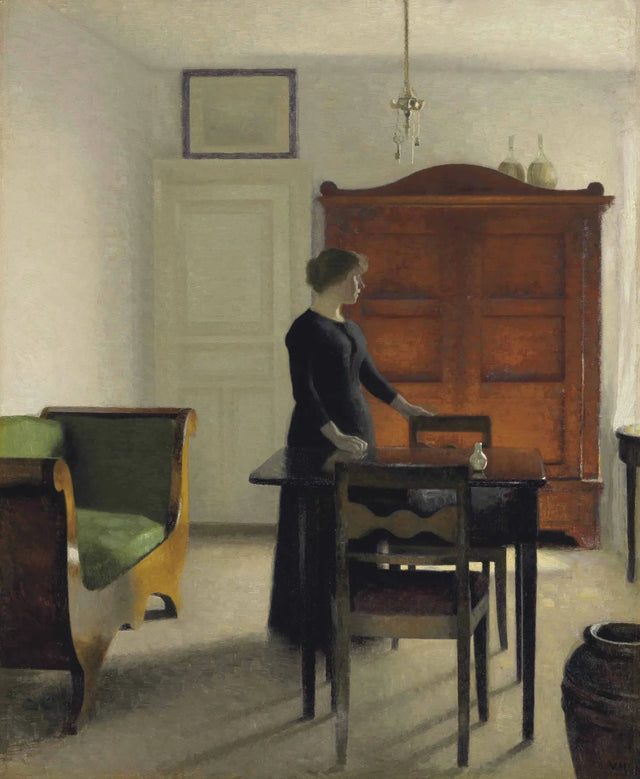 الصالون، 1897 - Vilhelm Hammershøi