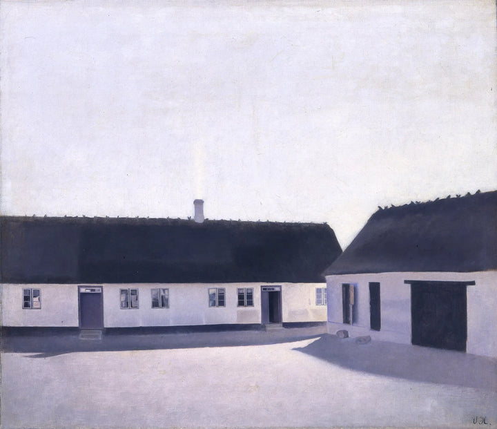 مزرعة في Refsnäs - Vilhelm Hammershøi