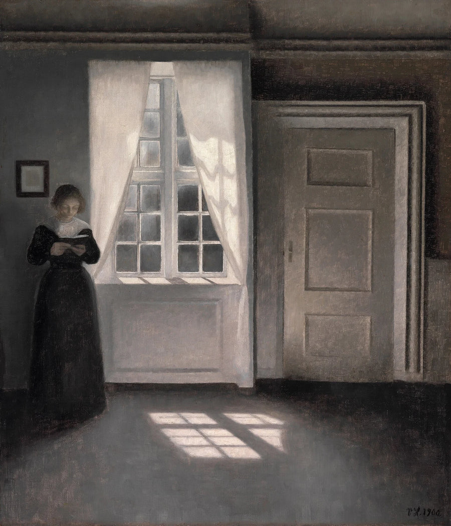 Intérieur de Strandgade 30, 1900, peinture de Vilhelm Hammershøi