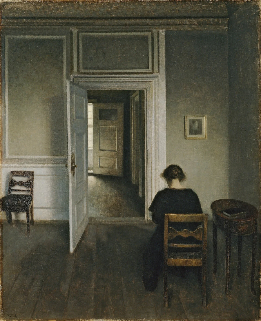 Intérieur, Strandgade 30, 1906, peinture de Vilhelm Hammershøi