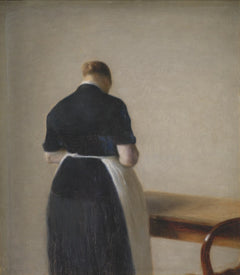 امرأة تُرى من الخلف - Vilhelm Hammershøi