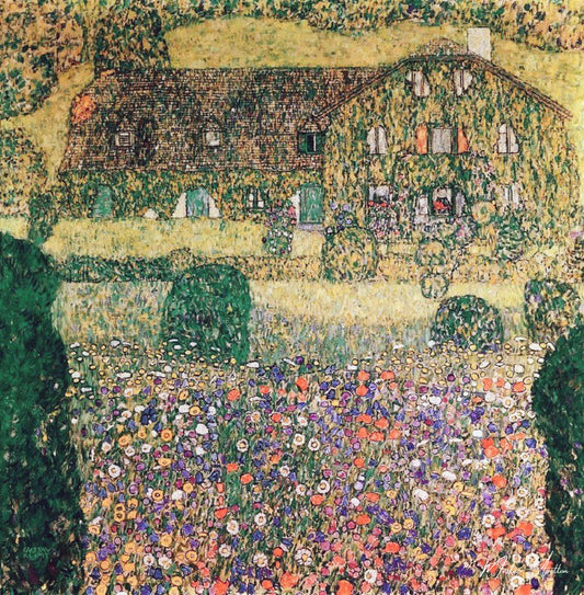 Villa sur l'Attersee - Gustav Klimt - Reproductions de tableaux et peintures haut de gamme