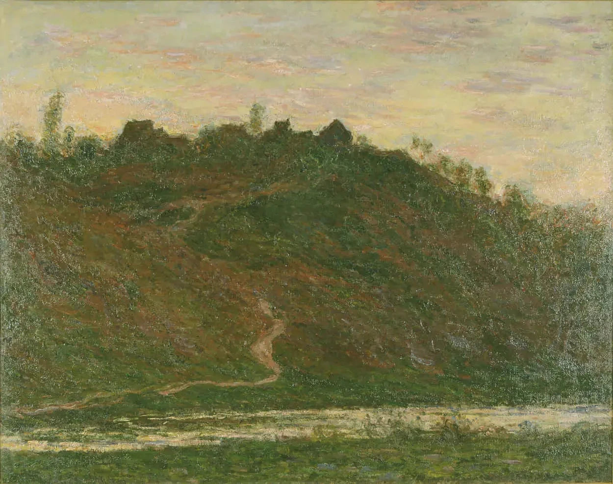 Le Village de La Roche-Blond effet du soir W1238 par Claude Monet