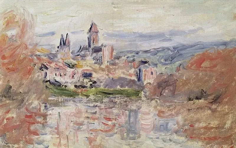 قرية Vétheuil W670 - كلود مونيه