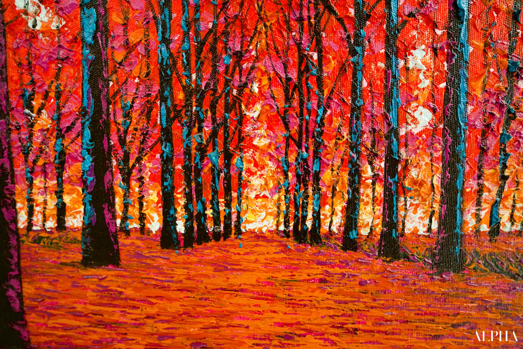 Visage d’Automne | 150 x 100 cm Reproductions de tableaux à la peinture à l’huile