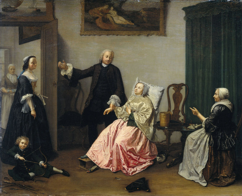 La visite du médecin - Elisabeth Geertruida Wassenbergh