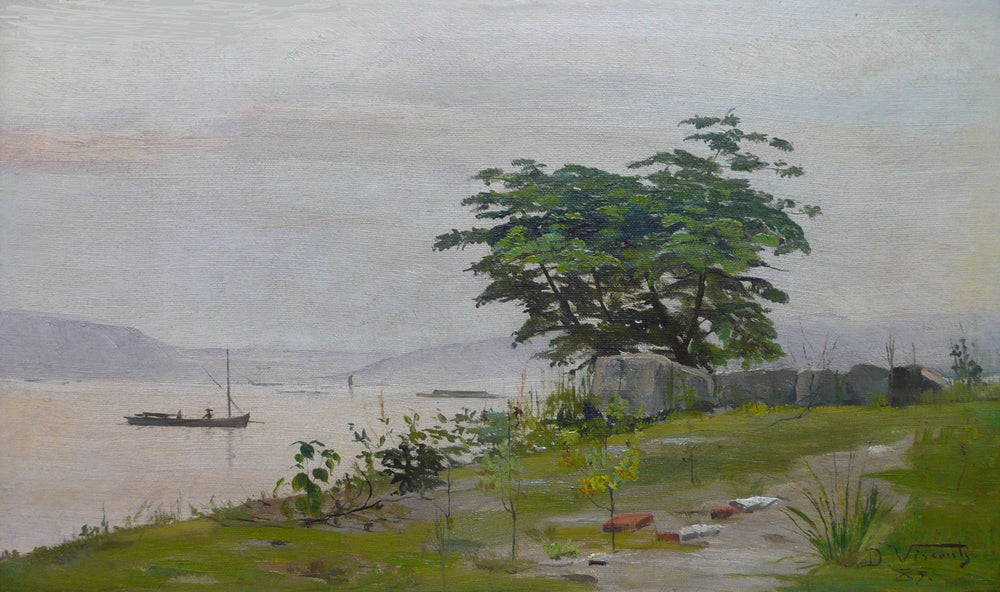 Vista da Gamboa - Eliseu Visconti image 1 copie peinte à la main à l’huile
