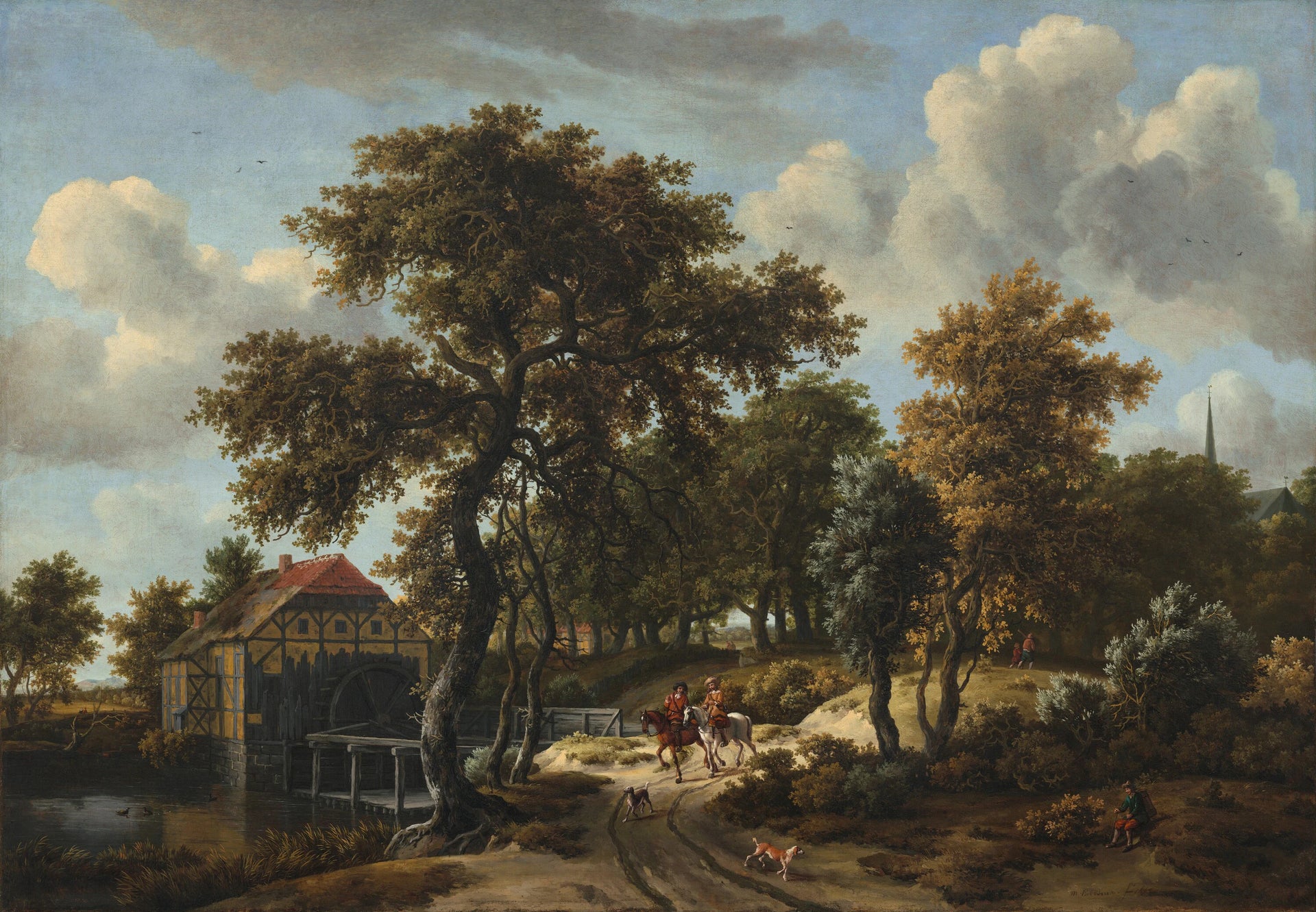 Les voyageurs - Meindert Hobbema