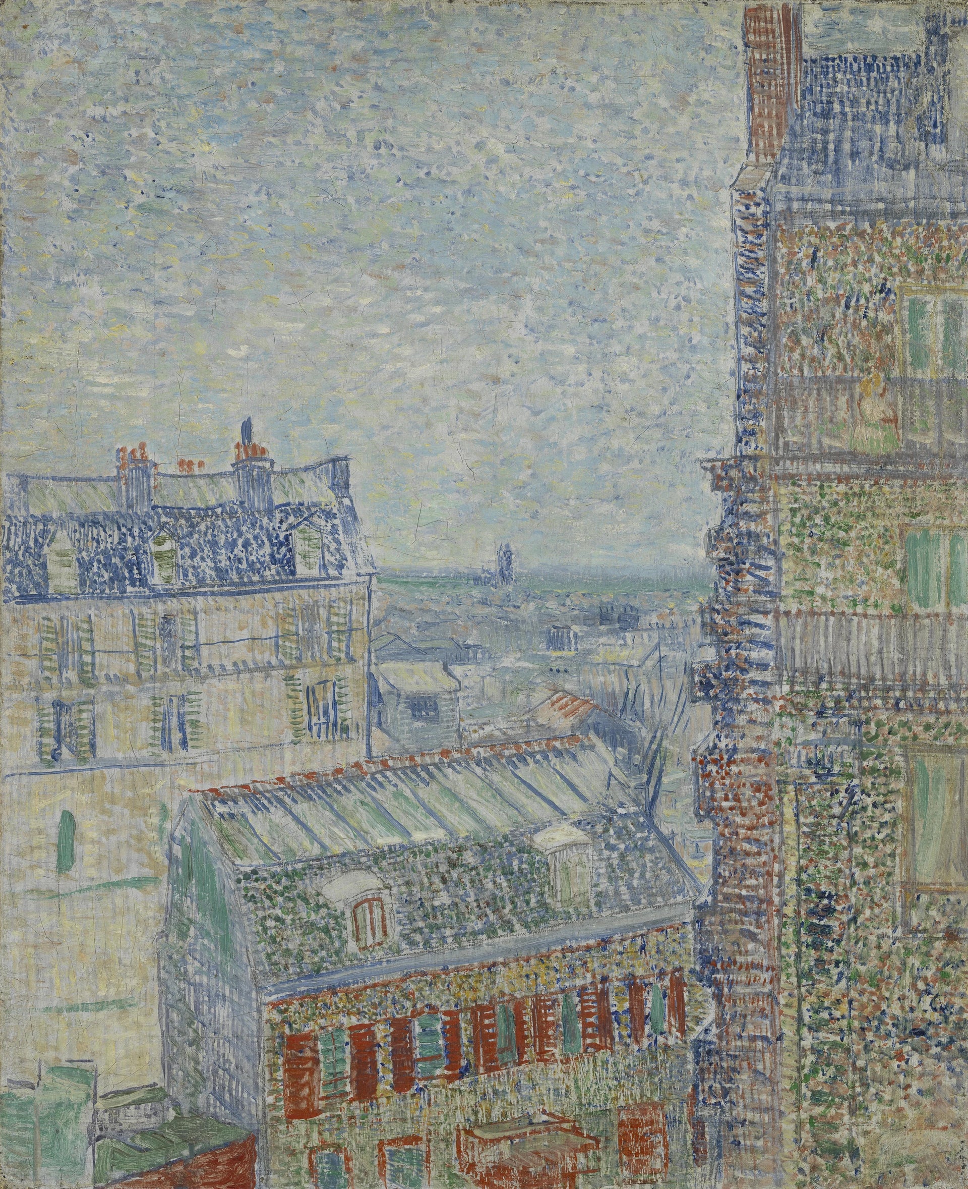 Vue depuis l’appartement de Theo F341 de Vincent van Gogh