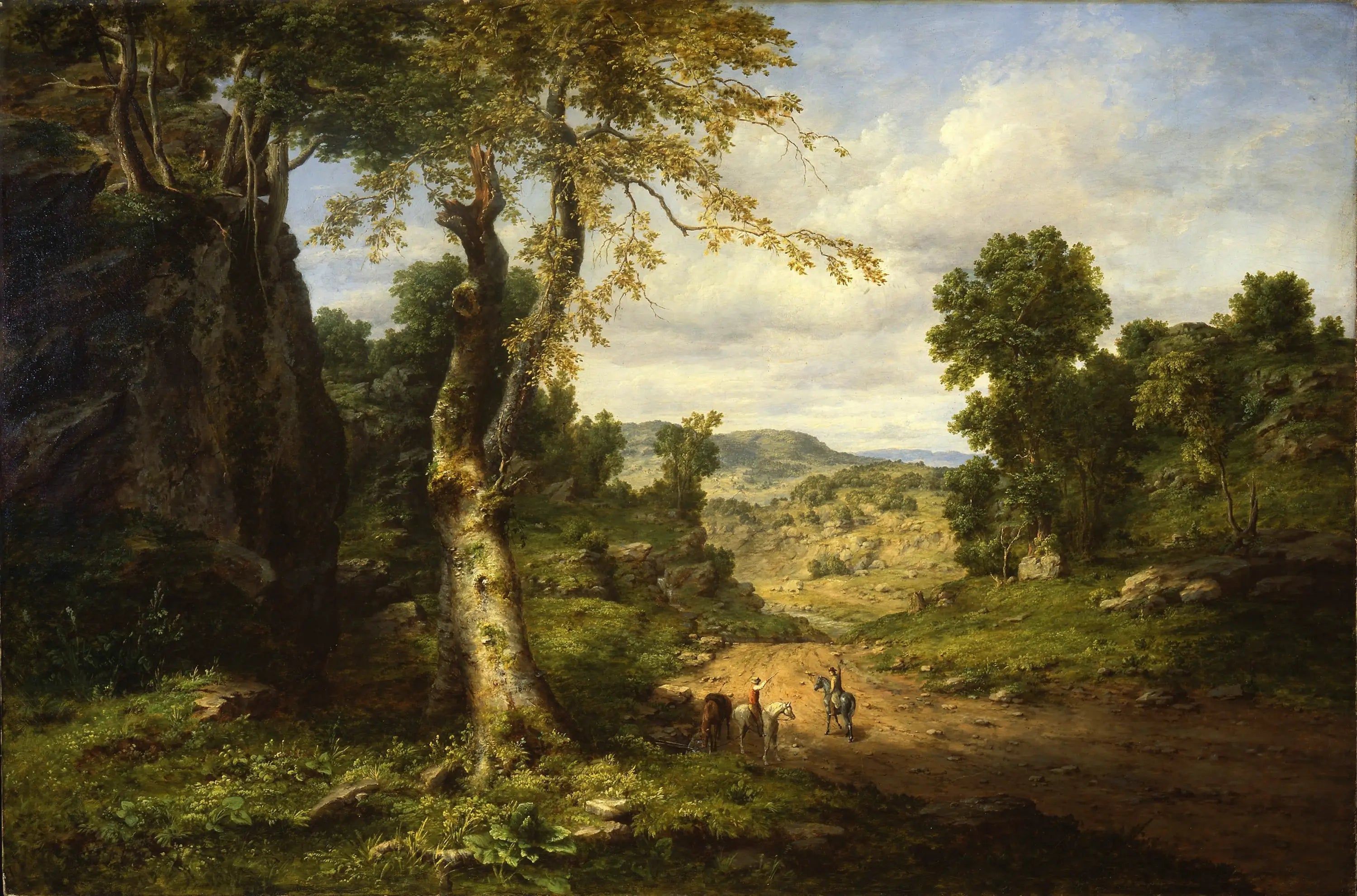 Vue dans le comté de Berkshire Massachusetts se dissipant après une tempête de septembre - George Inness - Alpha