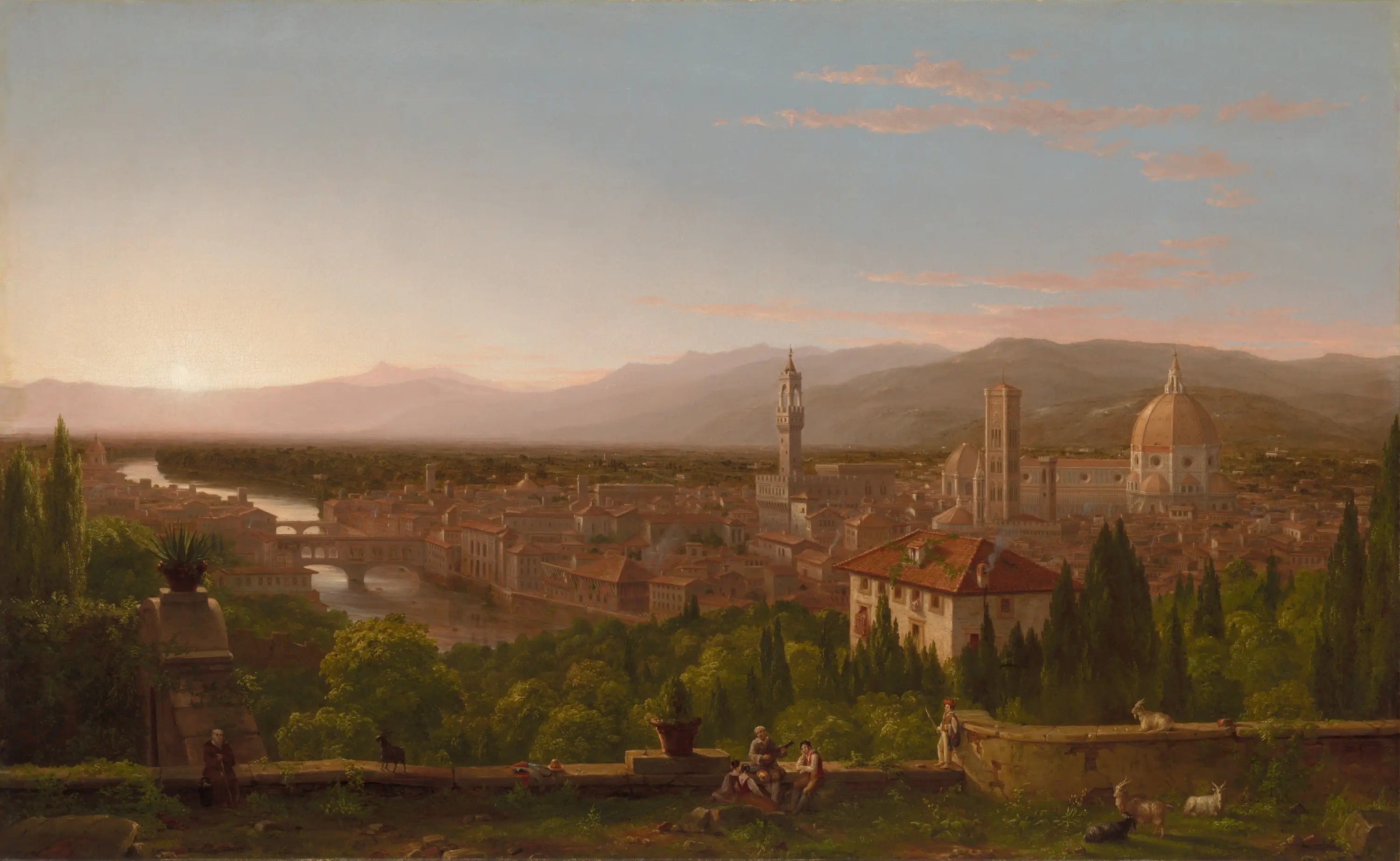 Vue de Florence depuis San Miniato - Thomas Cole - Alpha Reproduction