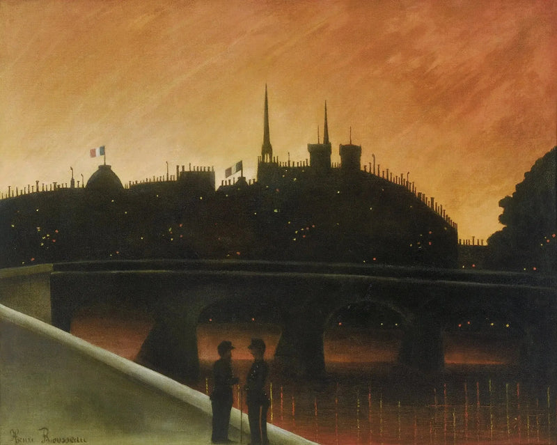 منظر جزيرة المدينة، باريس - هنري روسو