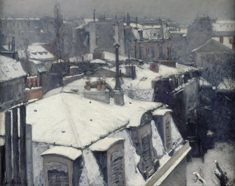 Vue de toits - Gustave Caillebotte image 1 reproduction artisanale de tableau