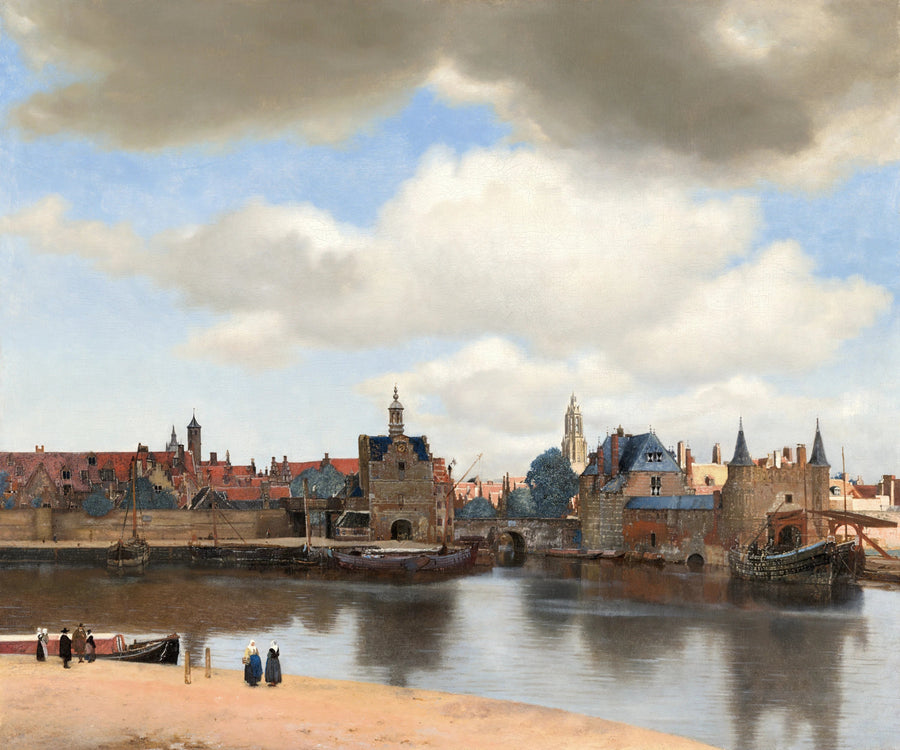 Vue de Delft de Johannes Vermeer – reproduction peinture à l’huile sur toile